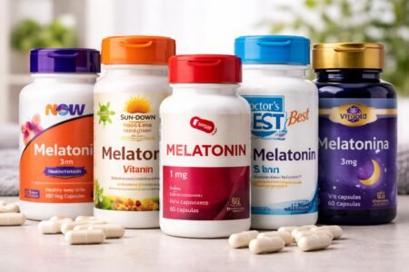 Qual a melhor melatonina para dormir? Guia completo para escolher com segurança Pote de whey protein Integralmédica ao lado de shaker em ambiente de academia ilustrando análise se whey protein integralmédica é bom