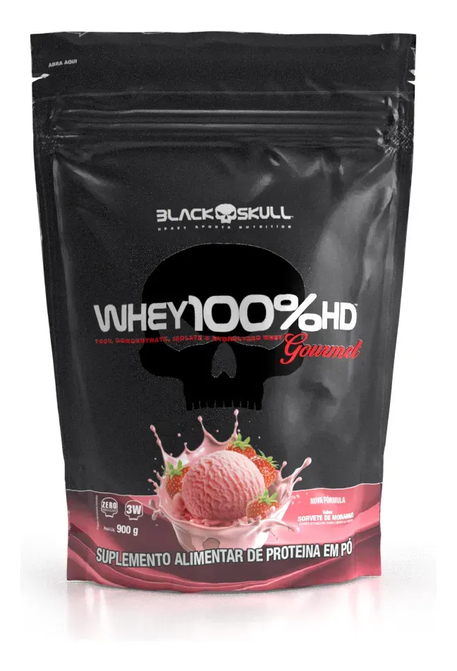 Ficha técnica Whey 100% HD Gourmet Black Skull Baunilha