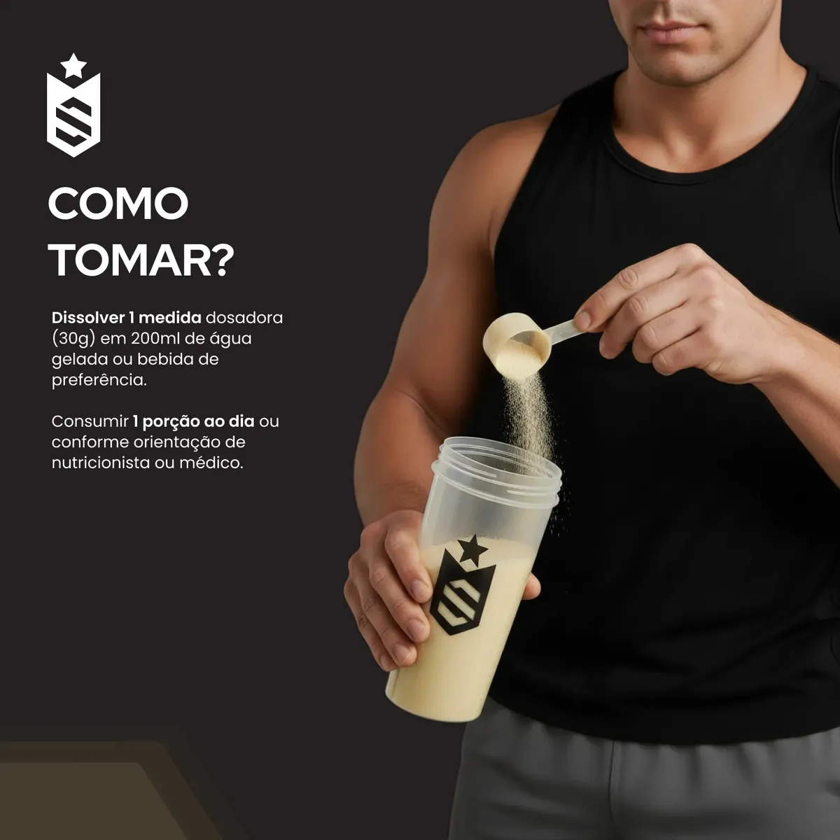 Whey Blend Soldiers Nutrition 900g, ângulo alternativo da embalagem