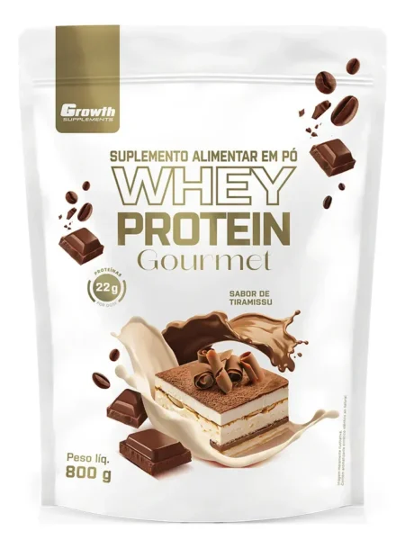 Whey Gourmet Growth é bom? Análise completa do sabor tiramisu Whey Protein Growth Gourmet, pote 800g sabor tiramisu